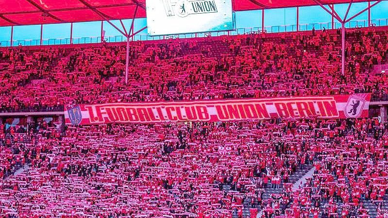 Der 1. FC Union Berlin braucht einen Sieg im Olympiastadion. Foto: Andreas Gora/dpa