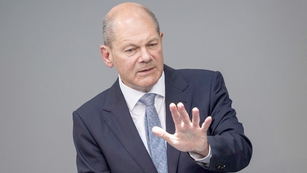 Gibt den Corona-Kurs vor: Olaf Scholz (SPD) Foto: Kay Nietfeld/dpa