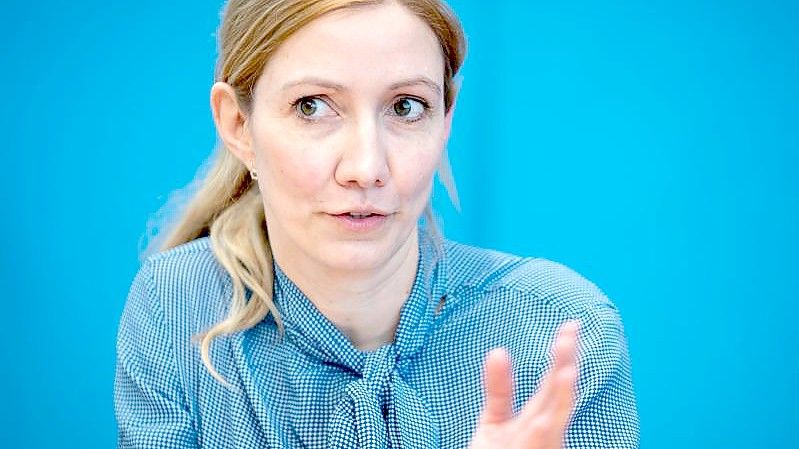 Sandra Ciesek, Direktorin des Instituts für Medizinische Virologie am Universitätsklinikum Frankfurt. Foto: Kay Nietfeld/dpa