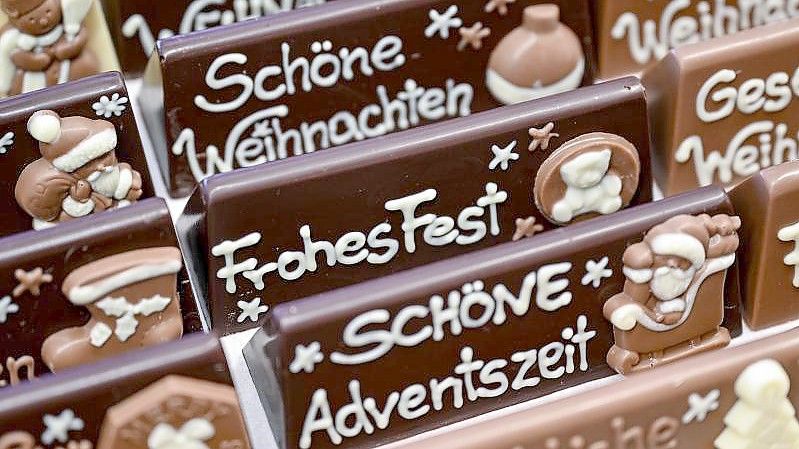 In Deutschland werden durchschnittlich im Jahr rund neun Kilogramm Schokolade pro Kopf gegessen. Foto: Patrick Pleul/dpa-Zentralbild/dpa