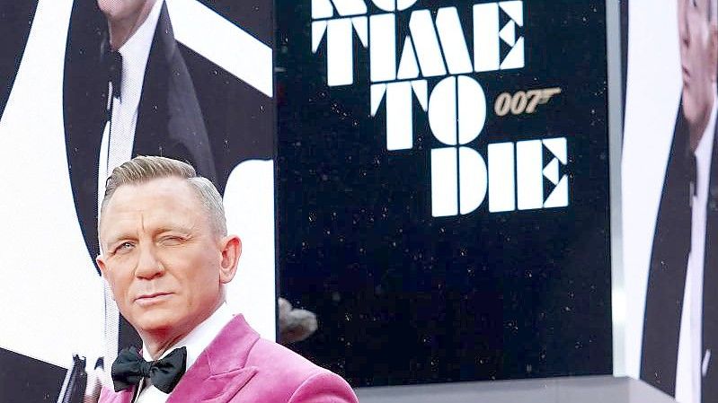 Daniel Craig spielte in „ No Time to die“ ein letztes Mal die Rolle von James Bond. Foto: Ian West/PA Wire/dpa