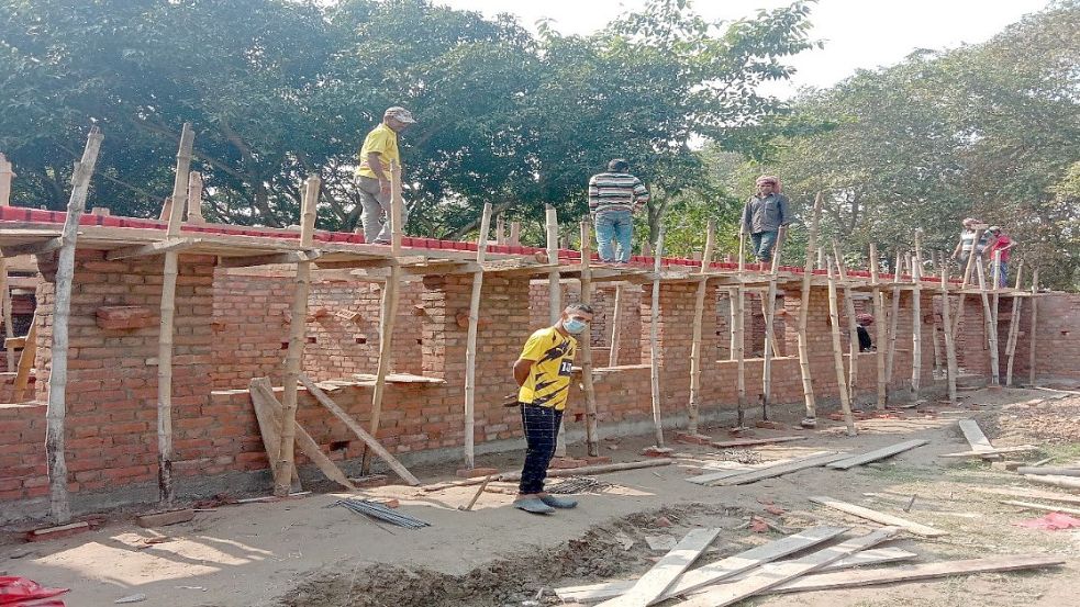 Der Bau der Schule hat in diesem Jahr begonnen. Foto: Pfarrer Asir Rajendran