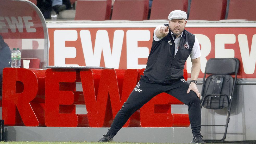 Immer on fire: Steffen Baumgart, Trainer des 1. FC Köln. Foto: imago/Norbert Schmidt