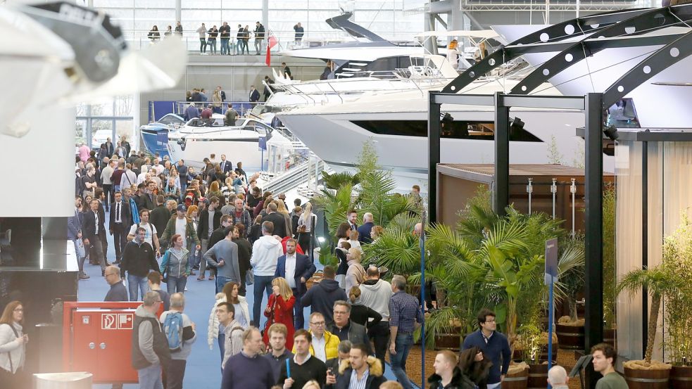 Ein Bild aus besseren Tagen: Auch 2022 wird die boot Düsseldorf nun ausfallen. Foto: Messe Düsseldorf/ctillmann