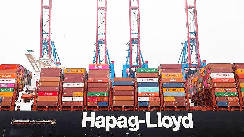 Container mit Waren im Hamburger Hafen: Das Statistische Bundesamt hat neue Exportzahlen veröffentlicht. Foto: Christian Charisius/dpa