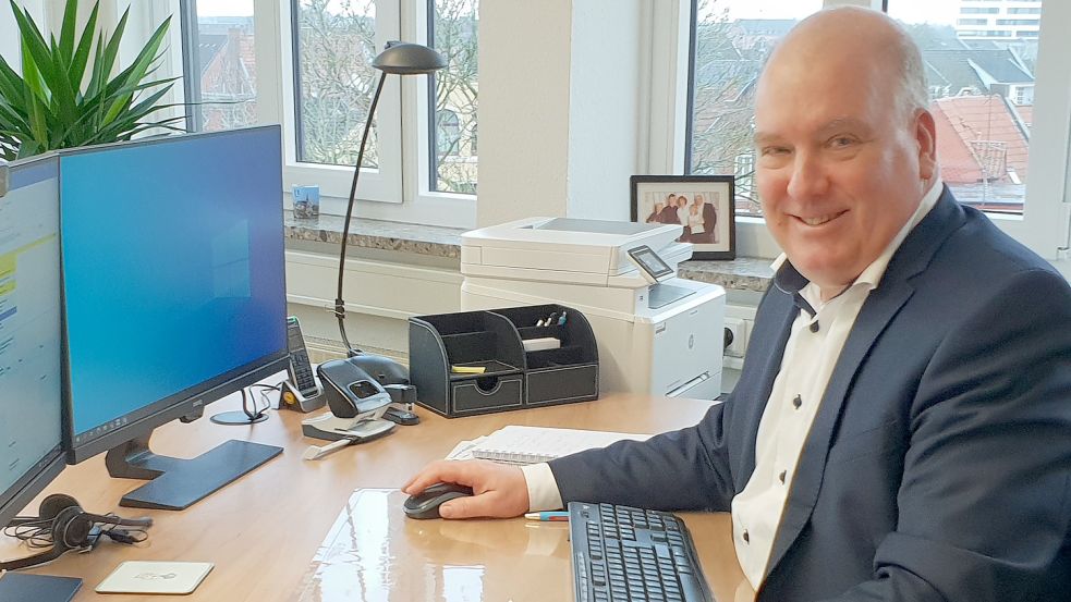 Leers Bürgermeister Claus-Peter Horst würde im Wahlkampf angegangen. Foto: Mielcarek