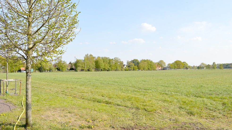 Am Ende der Bussardstraße schließt sich eine Fläche an, die die Gemeinde erworben hat. Dort entstehen jetzt Bauplätze. Archivbild: Weers