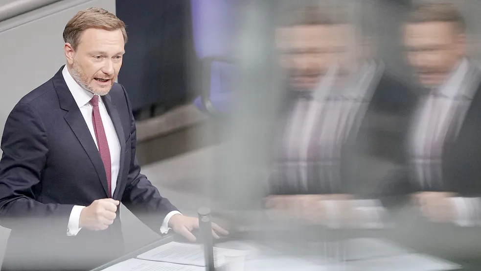 Wegen seines Nachtragsetats in der Kritik: Christian Lindner (FDP), Bundesminister der Finanzen. Foto: Kay Nietfeld/dpa