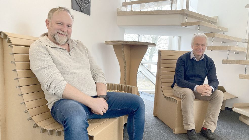 Sind bei Klingele ein eingespieltes Team: Betriebsleiter Thomas Wischeropp (links) und Geschäftsführer Thilo-Hubertus Kuhl. Foto: Boelmann