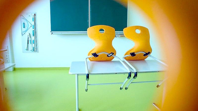 Leeres Klassenzimmer einer Sekundarschule in Sachsen Anhalt. Foto: Klaus-Dietmar Gabbert/dpa-Zentralbild/dpa
