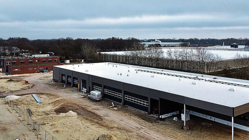 Bis zum Sommer 2022 soll der Bauhof in Papenburg fertiggestellt sein. Foto: Jürgen Eden