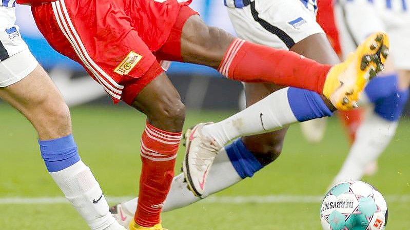 Hertha BSC empfängt im Achtelfinale des DFB-Pokals den Stadtrivalen 1. FC Union im Berliner Olympiastadion. Foto: Odd Andersen/AFP-Pool/dpa