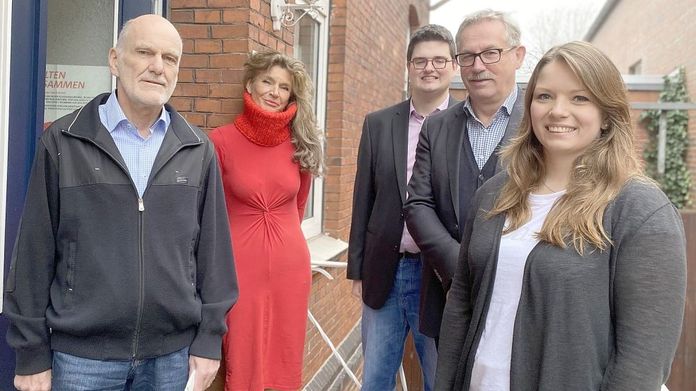 Der neue SPD-Kreistagsfraktions-Vorstand (von links): Hermann Koenen, Beate Stammwitz, Geert Hüser, Helmut Geuken und Laura Kruse. Foto: SPD