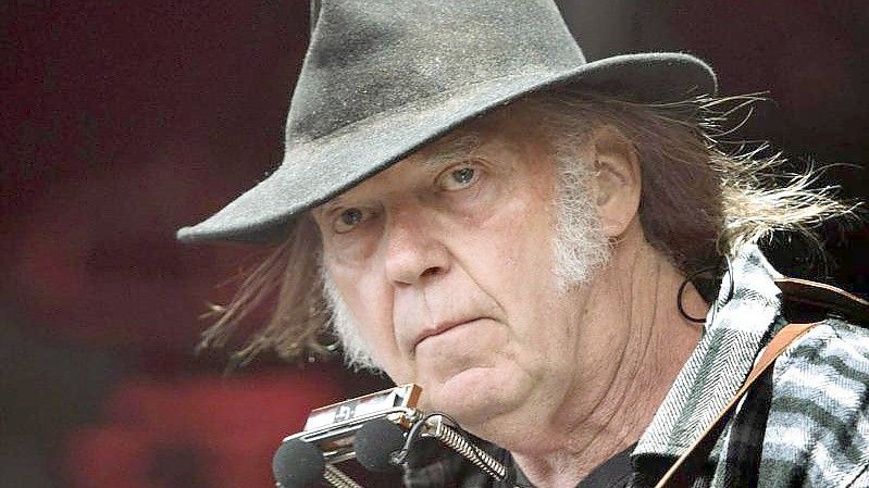 Neil Young verzichtet auf die Audio-Plattform Spotify. Foto: Nils Meilvang/SCANPIX DENMARK/dpa