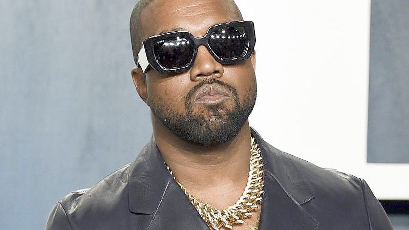 US-Rapper Kanye West bei der Vanity Fair Oscar Party 2020. Foto: Evan Agostini/Invision/AP/dpa