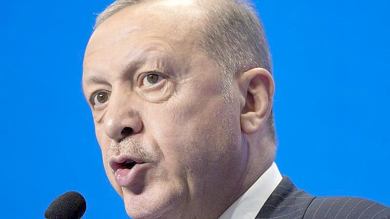 Der türkische Staatspräsident Recep Tayyip Erdogan warnt vor einem härteren Vorgehen gegen Medien. Foto: Domenico Stinellis/AP/dpa