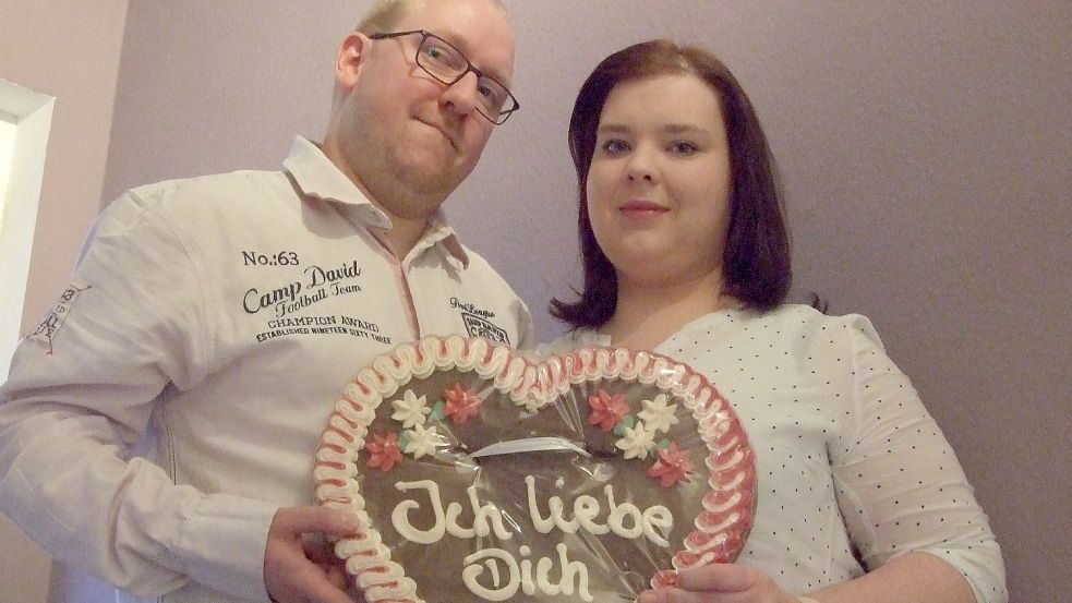 Jessica Heils und Lars Pickhardt geben sich am 2. 2. 2022 in Rhauderfehn das Ja-Wort. Foto: Scherzer