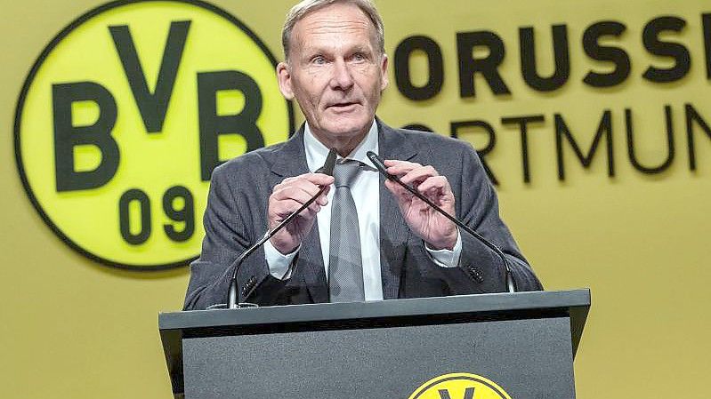 Der Geschäftsführer des Fußball-Bundesligisten Borussia Dortmund: Hans-Joachim Watzke. Foto: Bernd Thissen/dpa