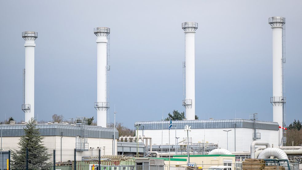 So viel ist sicher: Die Anlage des Erdgasspeichers (Astora GmbH) in Rehden ist fast leer. Foto: Assanimoghaddam/dpa