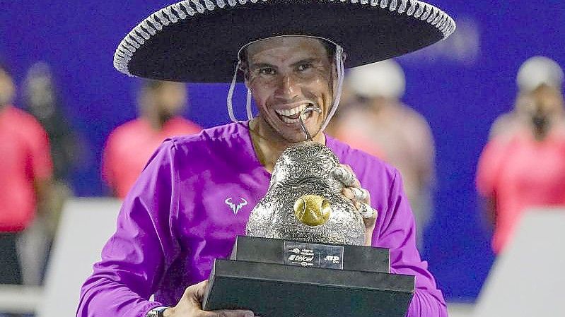 Holte sich seinen 91. Titel auf der Tour: Rafael Nadal. Foto: Eduardo Verdugo/AP/dpa