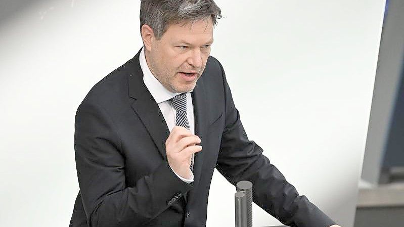 Robert Habeck (Grüne), Bundesminister für Wirtschaft und Klimaschutz. Foto: Bernd von Jutrczenka/dpa