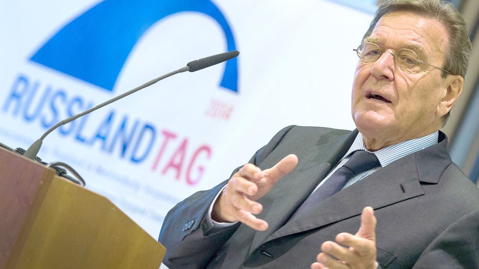 Altkanzler Gerhard Schröder ist ein Freund von Wladimir Putin und besetzt Ämter in der russischen Gas-Lobby. Foto: dpa/Jens Büttner