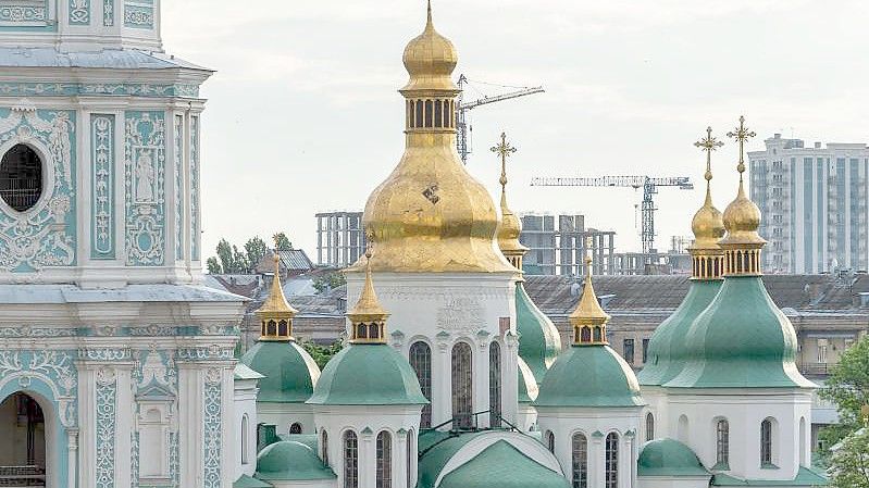 Die Sophienkathedrale in Kiew. Das Bauwerk gehört seit 1990 zum Weltkulturerbe der UNESCO. Foto: Christophe Gateau/dpa