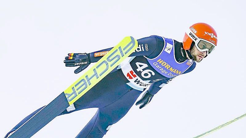 Markus Eisenbichler sprang am Holmenkollen aufs Podest. Foto: Terje Bendiksby//dpa
