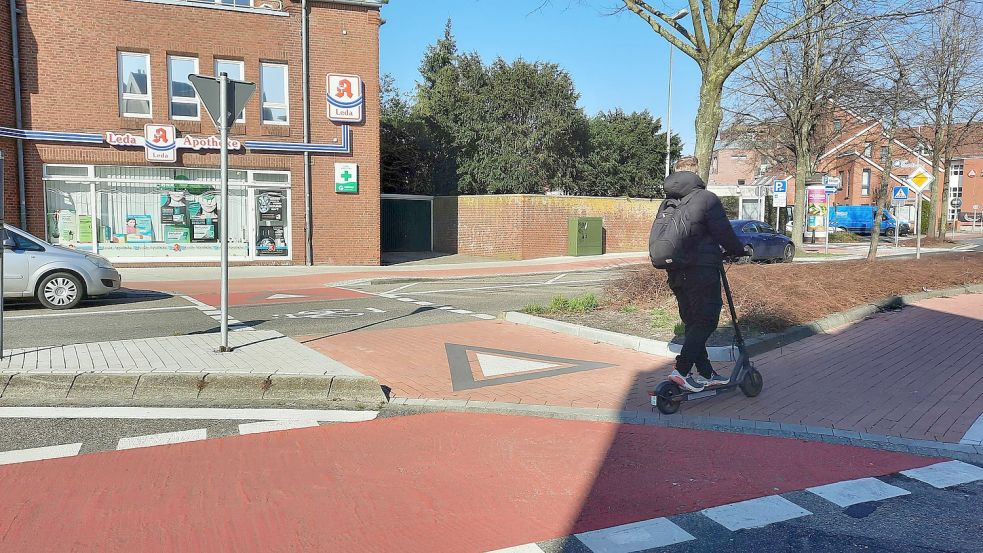 Im Ostersteg können Fahrradfahrer und Rollerfahrer eine Gefahr für die Prüfung werden. Foto: Kierstein