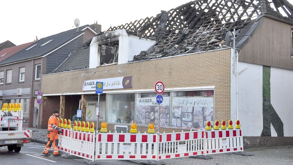 Die Stadtwerke Leer haben die Stelle abgesichert. Foto: Wolters