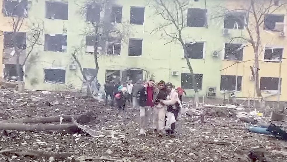 Kriegszerstörungen im ukrainischen Mariupol Foto: HANDOUT/AFP