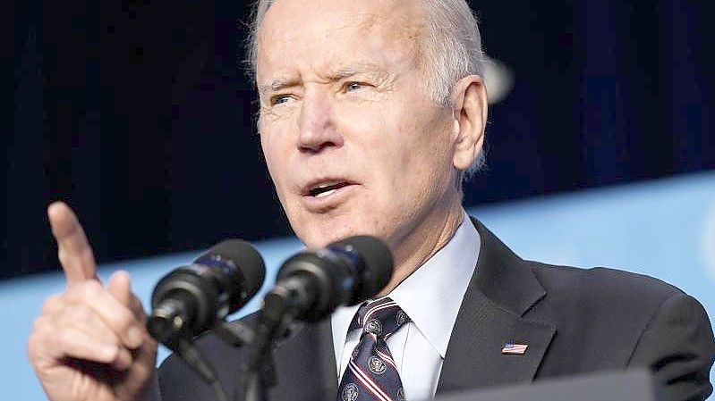 US-Präsident Biden will Russland gemeinsam mit den G7-Ländern und der EU weiter wirtschaftlich isolieren. Foto: Patrick Semansky/AP/dpa