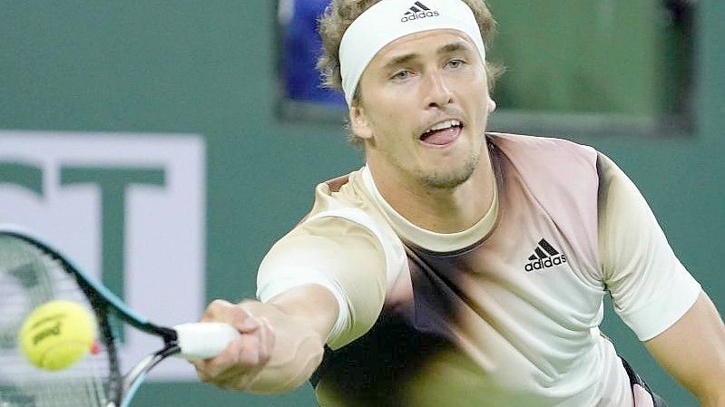 Muss in Indian Wells früh wieder abreisen: Alexander Zverev. Foto: Mark J. Terrill/AP/dpa