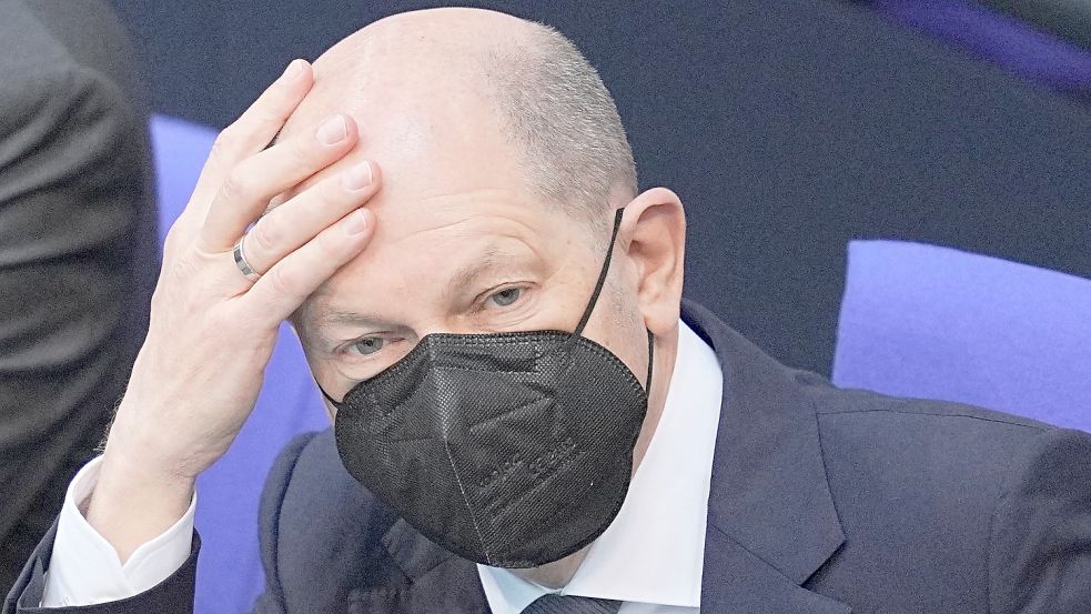 Gibt einen klaren Kurs vor, aber wird ihm die Ampel folgen? Kanzler Olaf Scholz. Foto: Kappeler/DPA