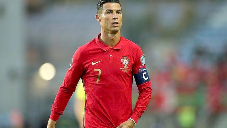 Zittert mit Portugal noch um das WM-Ticket für Katar: Cristiano Ronaldo. Foto: Isabel Infantes/PA Wire/dpa