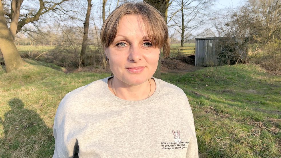 Die 42-jährige Aksana hofft, bald wieder zurück nach Mykolajiw zu kommen. Foto: Nording