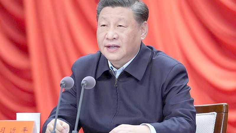Chinas Präsident Xi Jinping verhängte einen neuen Corona-Lockdown. Foto: Shen Hong/XinHua/dpa