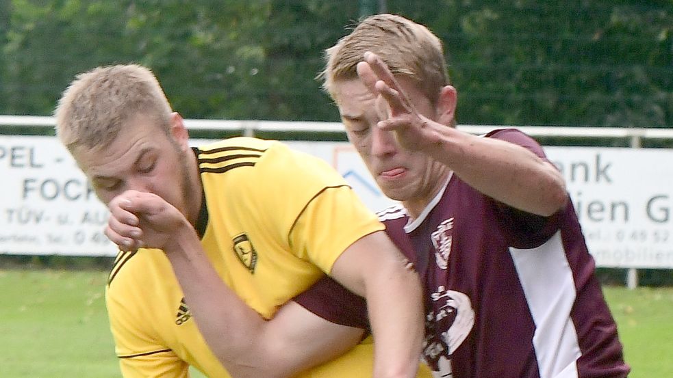 Eike Schaa (rechts) ist einer von sieben U23-Spielern, die in der Landesliga-Abstiegsrunde schon zum Einsatz kamen.