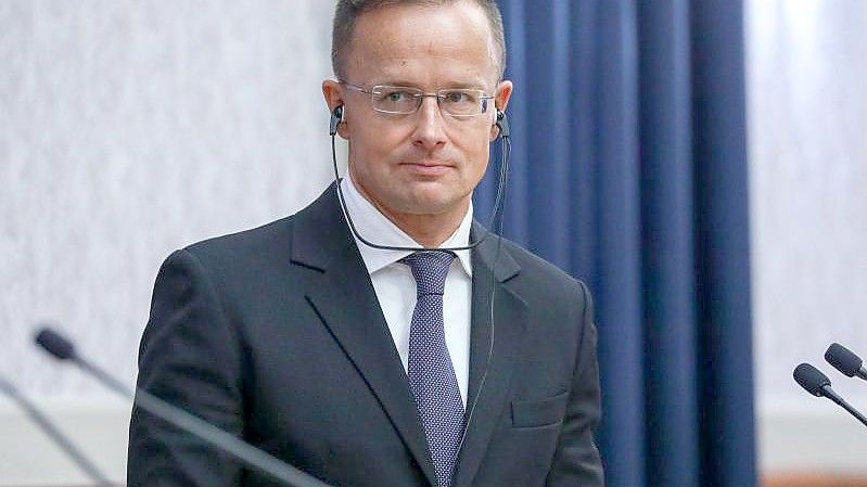 „An der Zeit, dass die ukrainischen Führer mit der Beleidigung Ungarns aufhören“: Peter Szijjarto. Foto: Russian Foreign Ministrydpa/Archiv