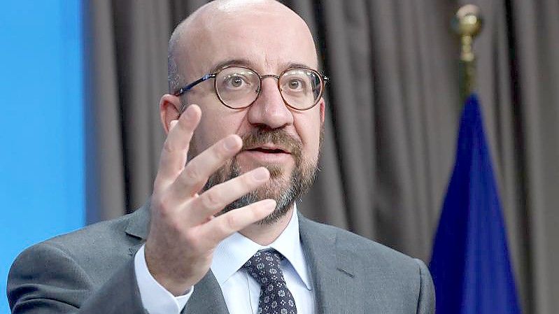 EU-Ratspräsident Charles Michel kann sich auch weitergehende Sanktionen gegen Russland vorstellen. Foto: Dario Pignatelli/European Council/dpa