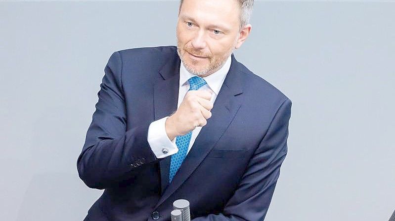 „Mehr Geld für Bürger und Bürgerinnen im Portemonnaie“: Christian Lindner. Foto: Christoph Soeder/dpa