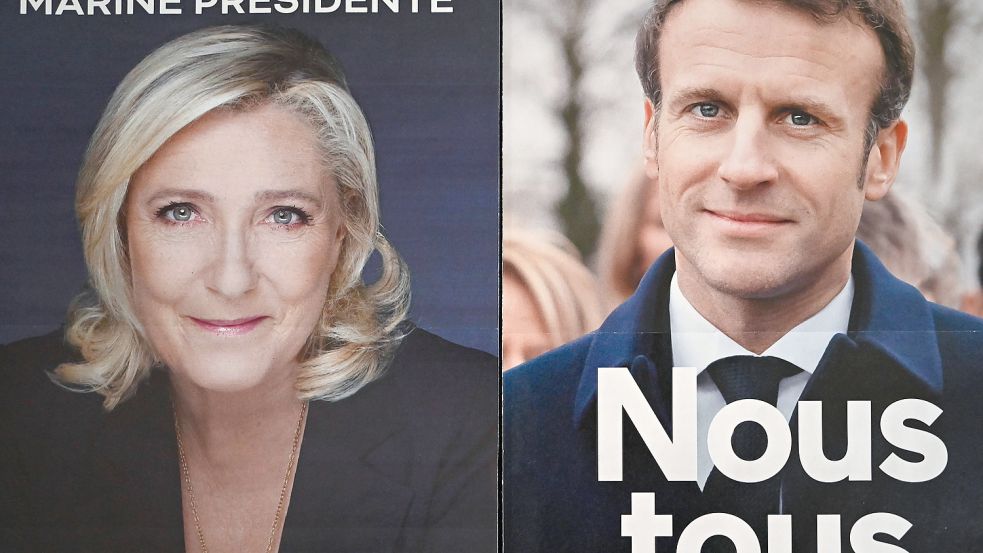 Die rechtspopulistische Marine Le Pen und der amtierende Präsident Emmanuel Macron gelten als aussichtsreiche Kandidaten. Foto: imago images/Le Pictorium
