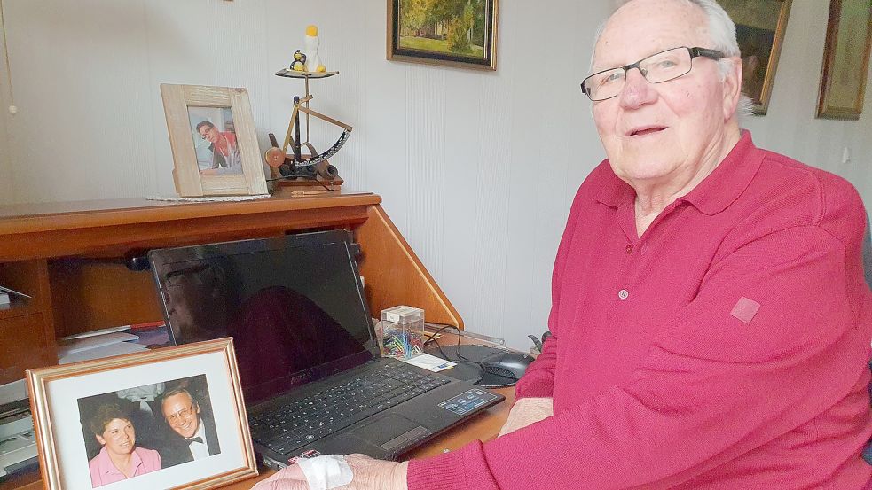 Siegfried Wittrin kannte seine Frau Luise schon als Schüler. Seitdem sie vor eineinhalb Jahren gestorben ist, fühlt der Weeneraner sich sehr einsam. Nun sucht der unternehmungslustige 80-Jährige eine neue Partnerin für gemeinsame Unternehmungen. Foto: Gettkowski