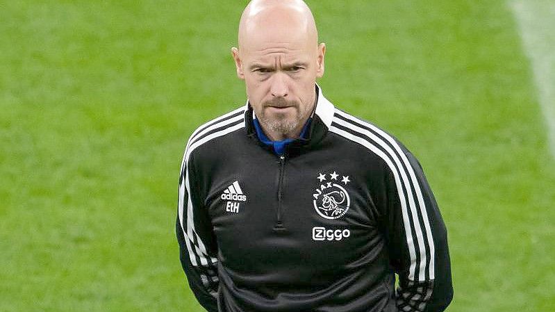 Ajax-Trainer Erik ten Hag wechselt zur neuen Saison zu Manchester United. Foto: Bernd Thissen/dpa