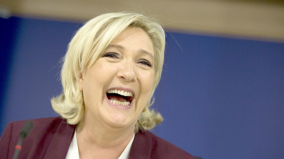 Am Sonntag entscheidet sich, ob Marine Le Pen die neue französische Präsidentin wird. Foto: dpa/AP/Virginia Mayo