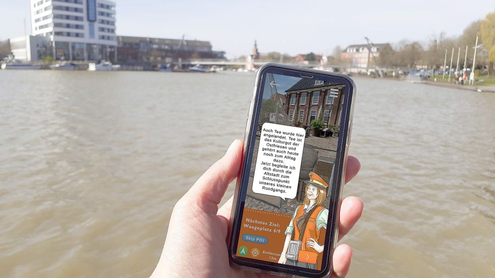 Auch am Leeraner Hafen kann man die App nutzen. Foto: OTG
