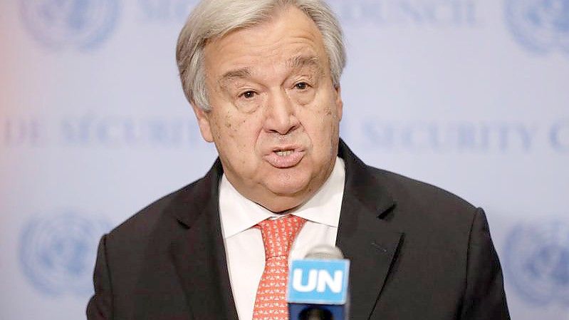 UN-Generalsekretär Antonio Guterres reist kommende Woche nach Moskau und Kiew. (Archivbild). Foto: Li Muzi/XinHua/dpa