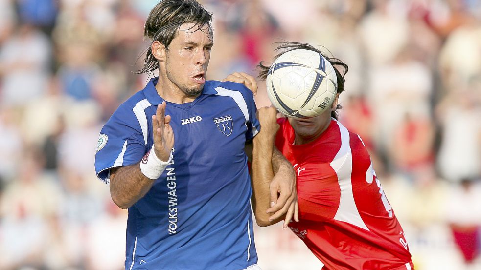 Radovan Vujanovic war ein physisch starker Stürmer und klopfte mit Kickers sogar an die Tür zur 2. Liga. Archivfoto: Doden