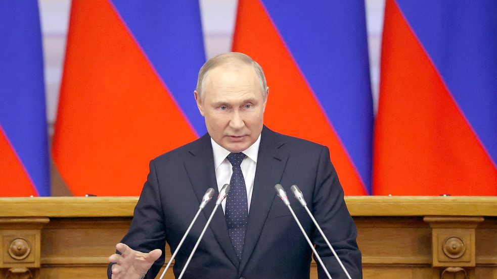 Dreht am Gashahn: der russische Diktator Wladimir Putin. Foto: ALEXANDR DEMYANCHUK