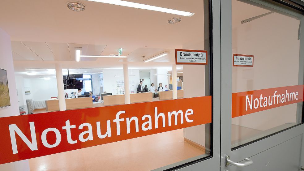 Die Notaufnahme im Leeraner Klinikum ist eine zentrale Anlaufstelle für Menschen, die außerhalb der Arztpraxen-Öffnungszeiten Probleme haben. Foto: Archiv